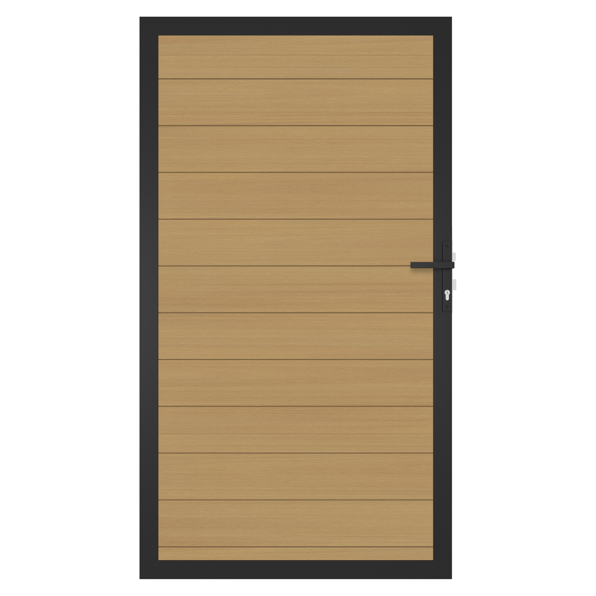 WPC Tor Portland – Gartentor im Holzlook zum Zaunelement Portland