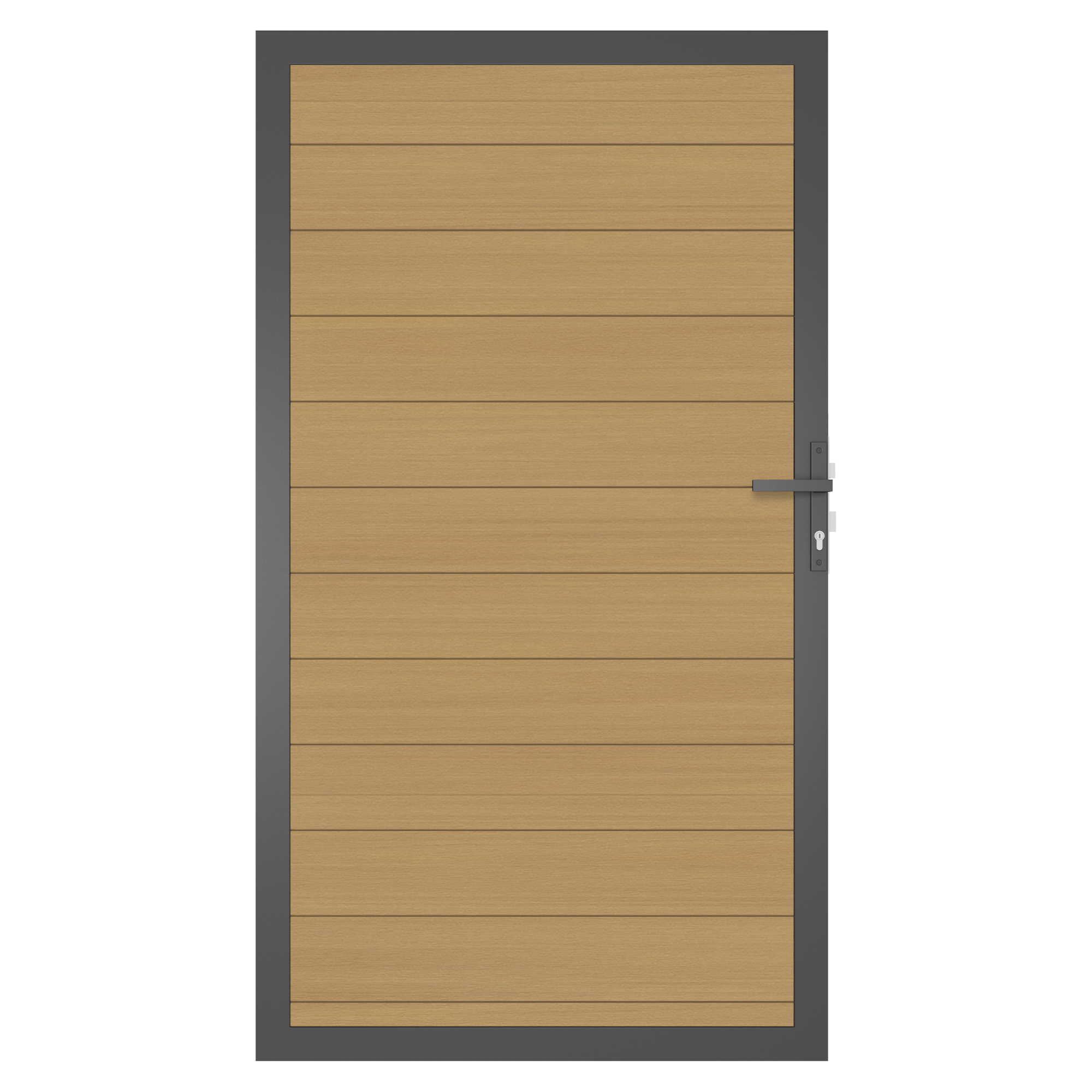 WPC Tor Portland – Gartentor im Holzlook zum Zaunelement Portland