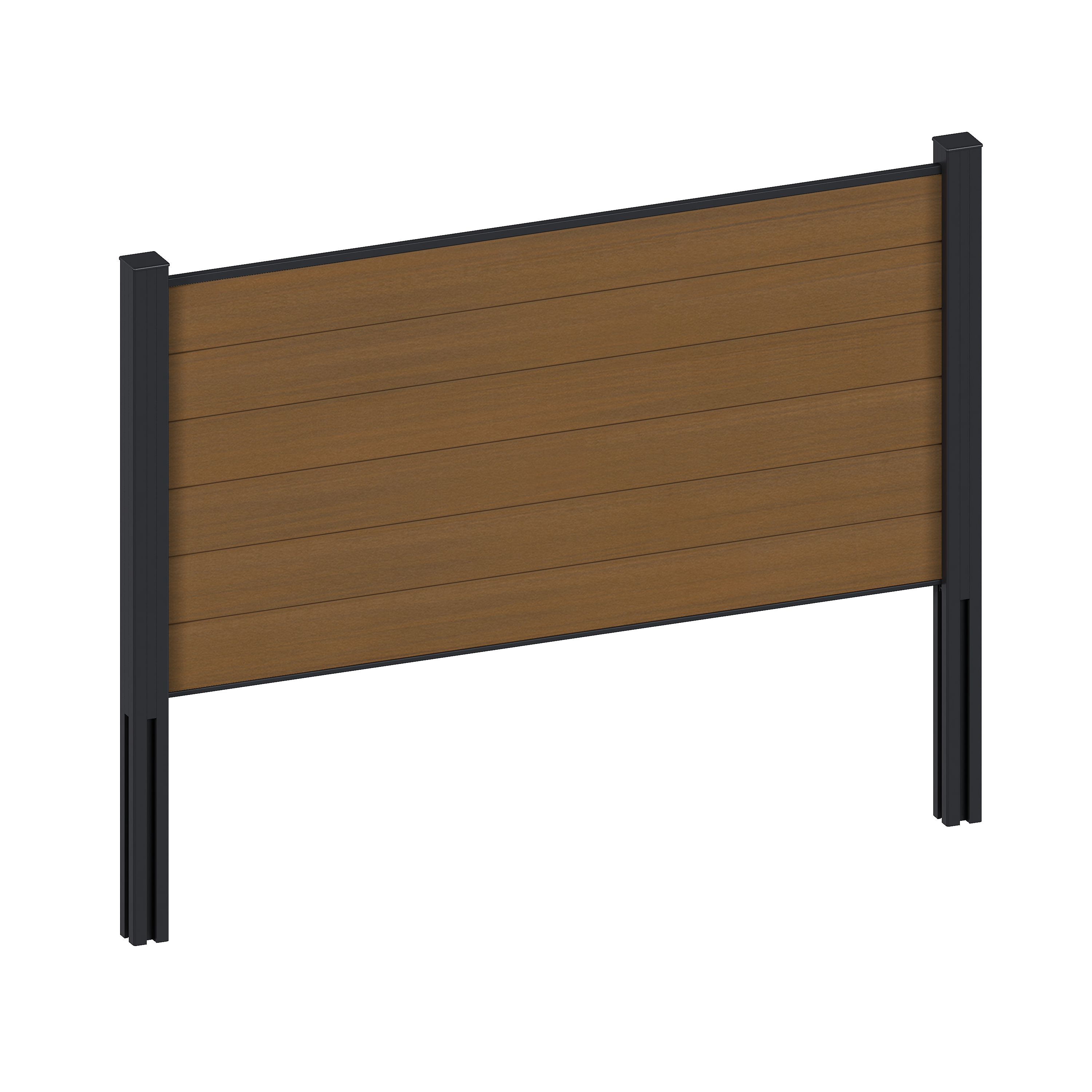 WPC Zaunelement Portland – Gartenzaun im Holzlook