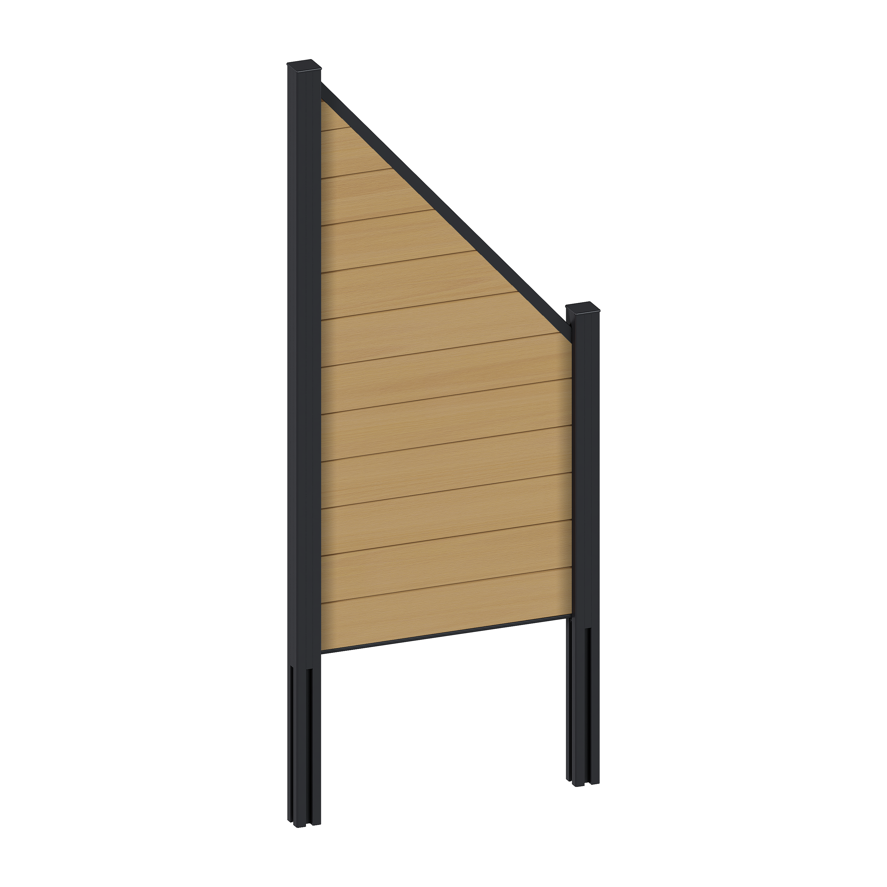 WPC Zaunelement Portland – Gartenzaun im Holzlook