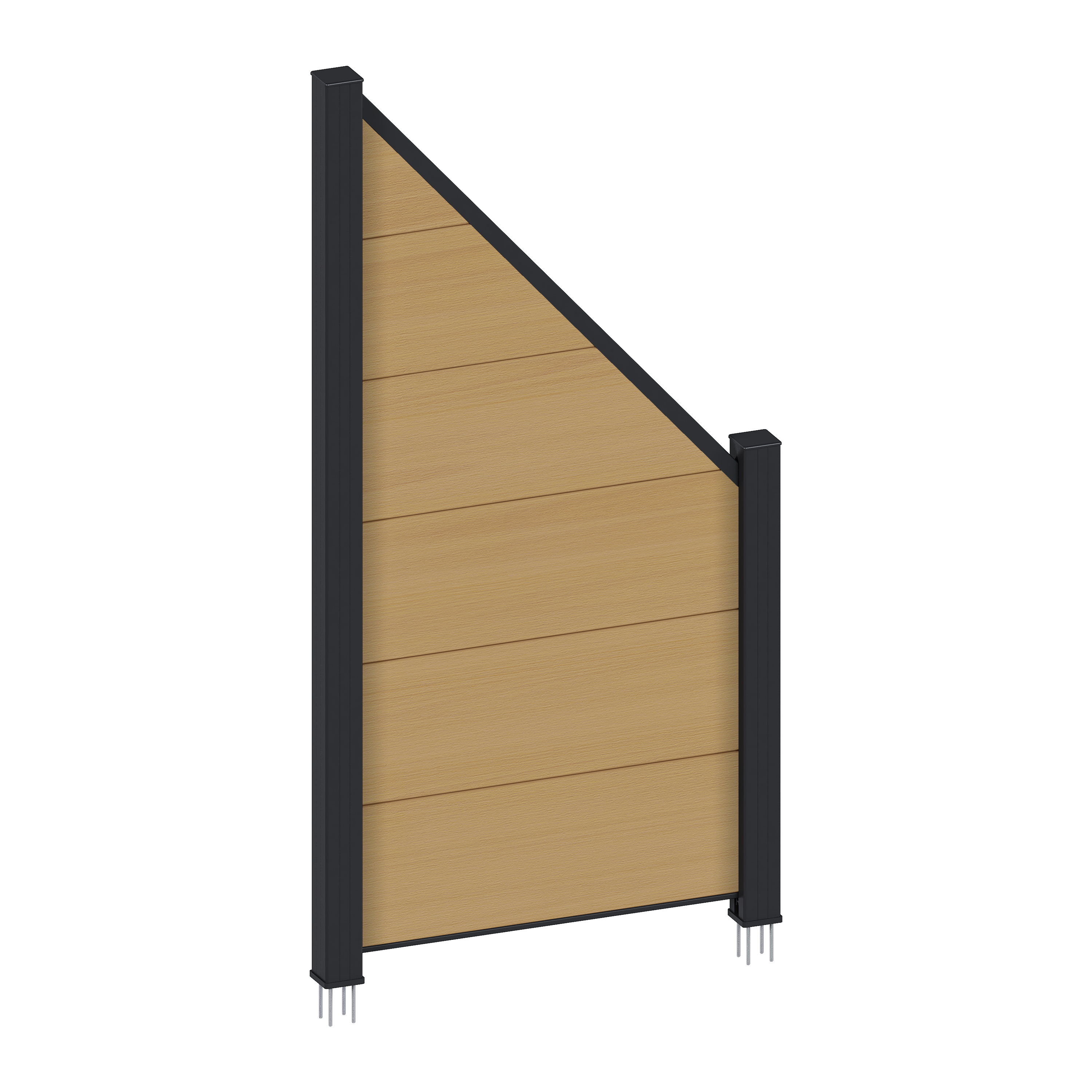 WPC Zaunelement Castello – Eleganter Gartenzaun WPC