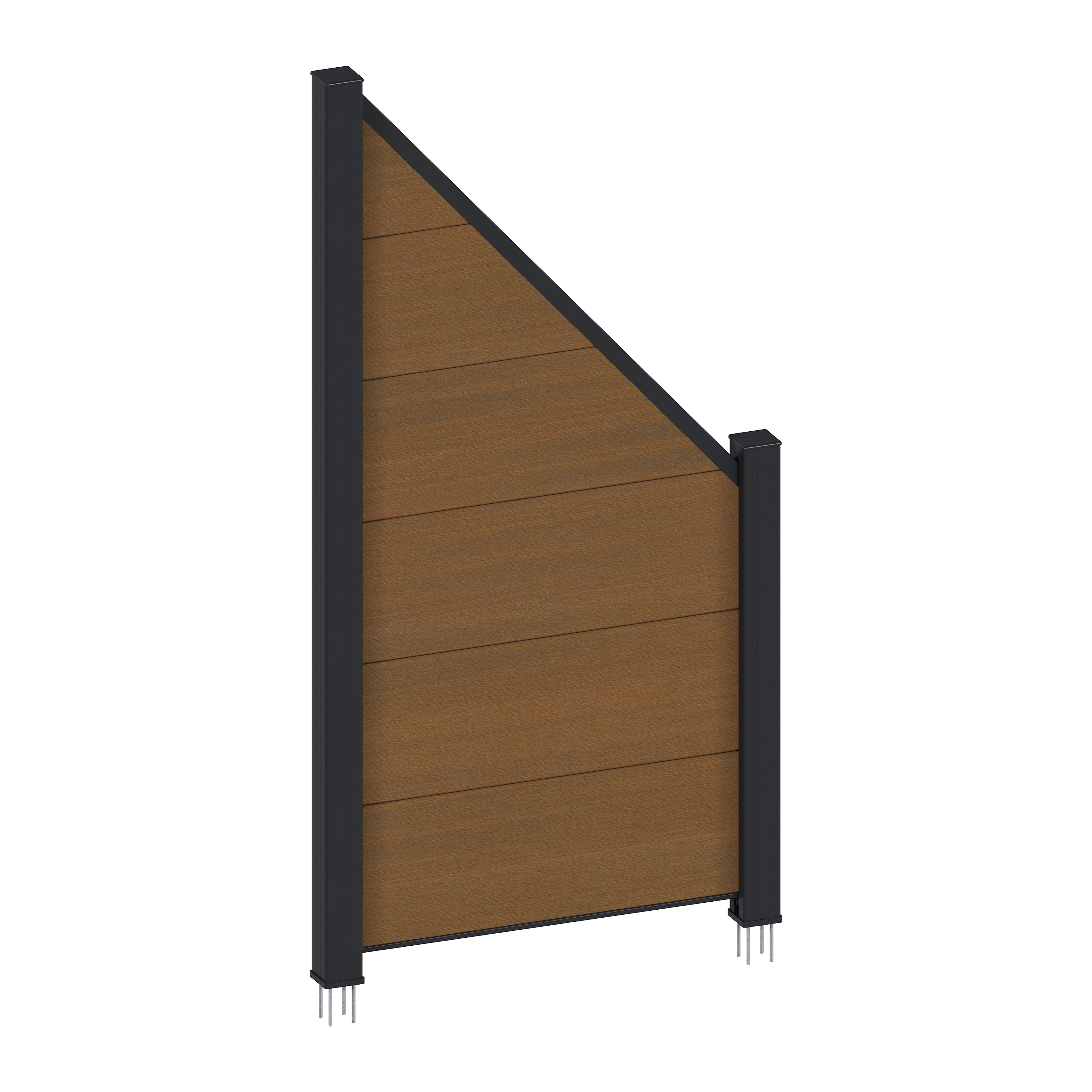WPC Zaunelement Castello – Eleganter Gartenzaun WPC