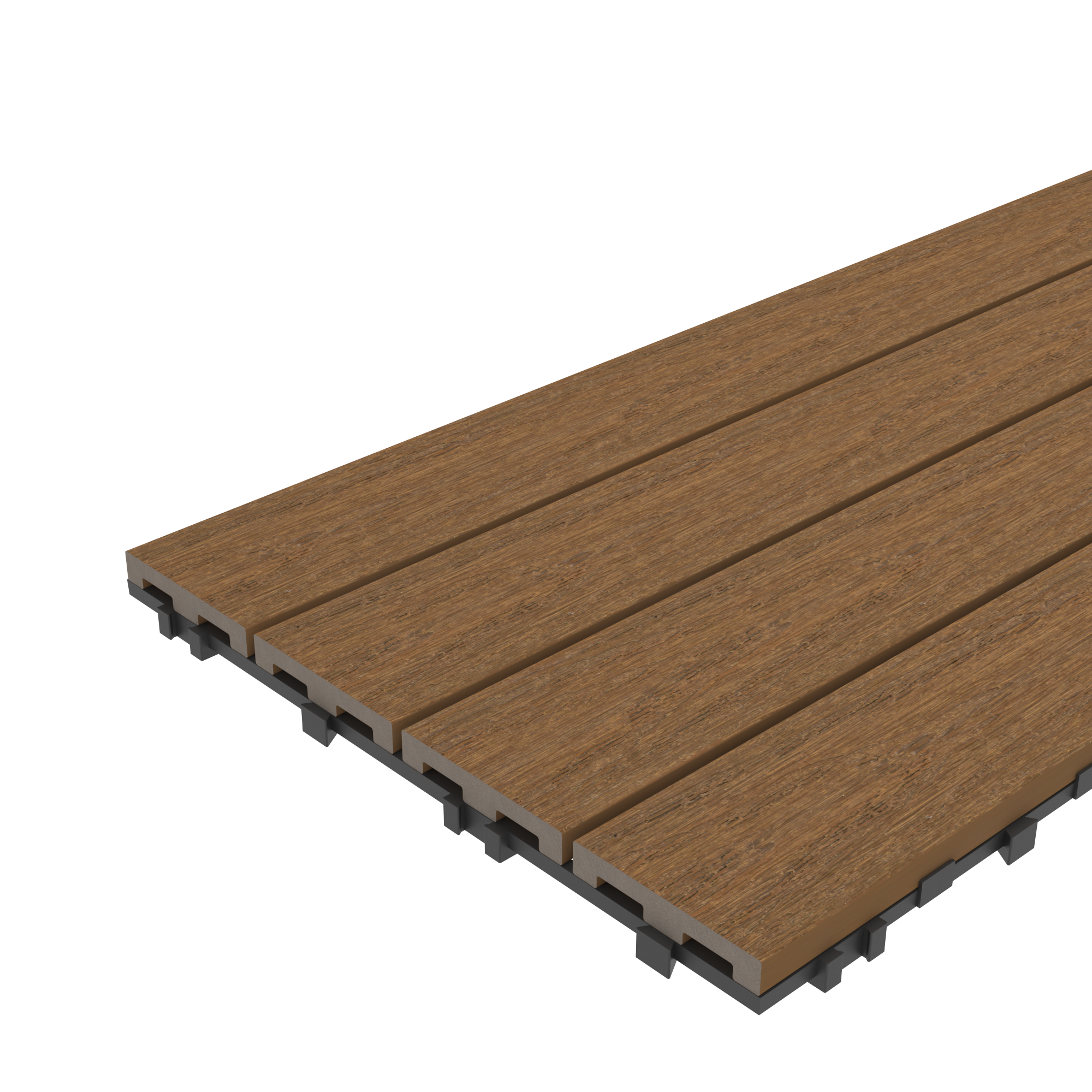 WPC Terrassenfliese Premium – Klickfliese für Balkon und Terrasse