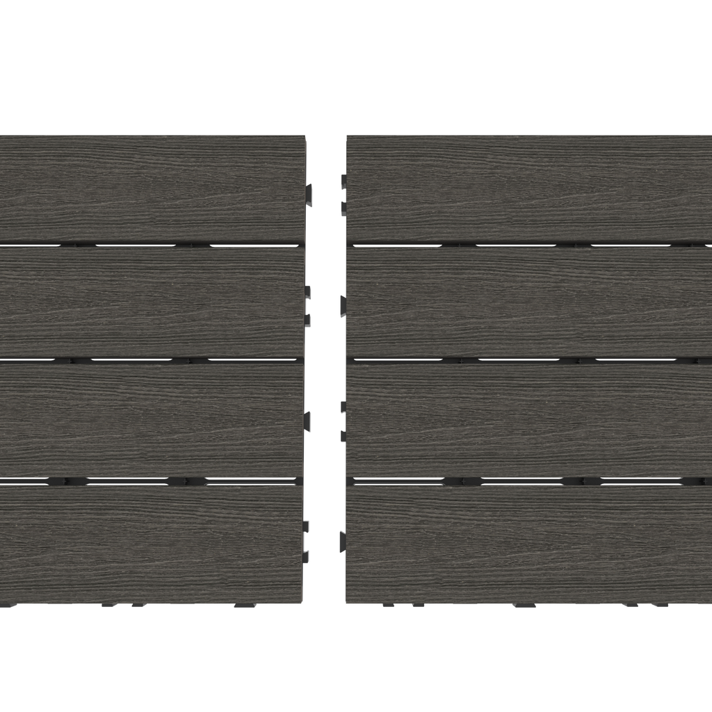 WPC Terrassenfliese Premium – Klickfliese für Balkon und Terrasse
