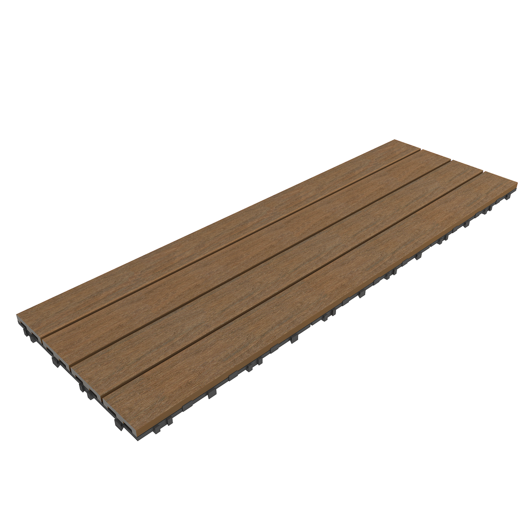 WPC Terrassenfliese Premium – Klickfliese für Balkon und Terrasse