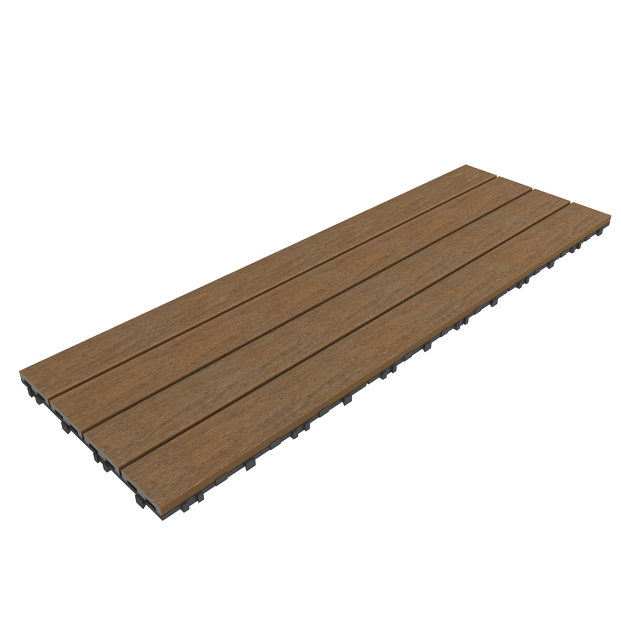 WPC Terrassenfliese Premium – Klickfliese für Balkon und Terrasse