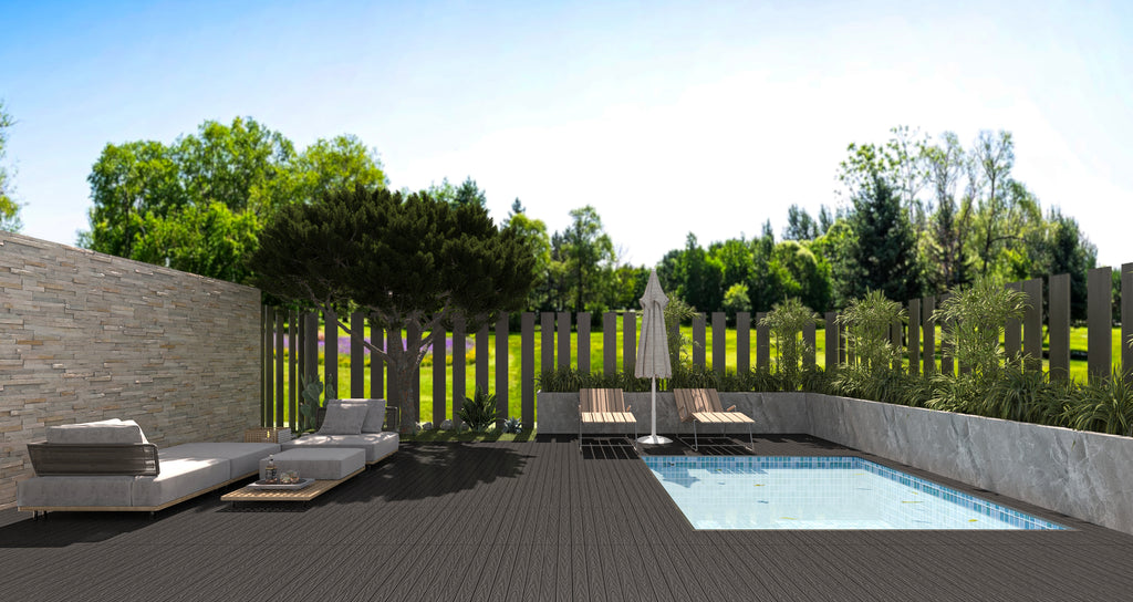 WPC Terrassenfliese Premium – Klickfliese für Balkon und Terrasse