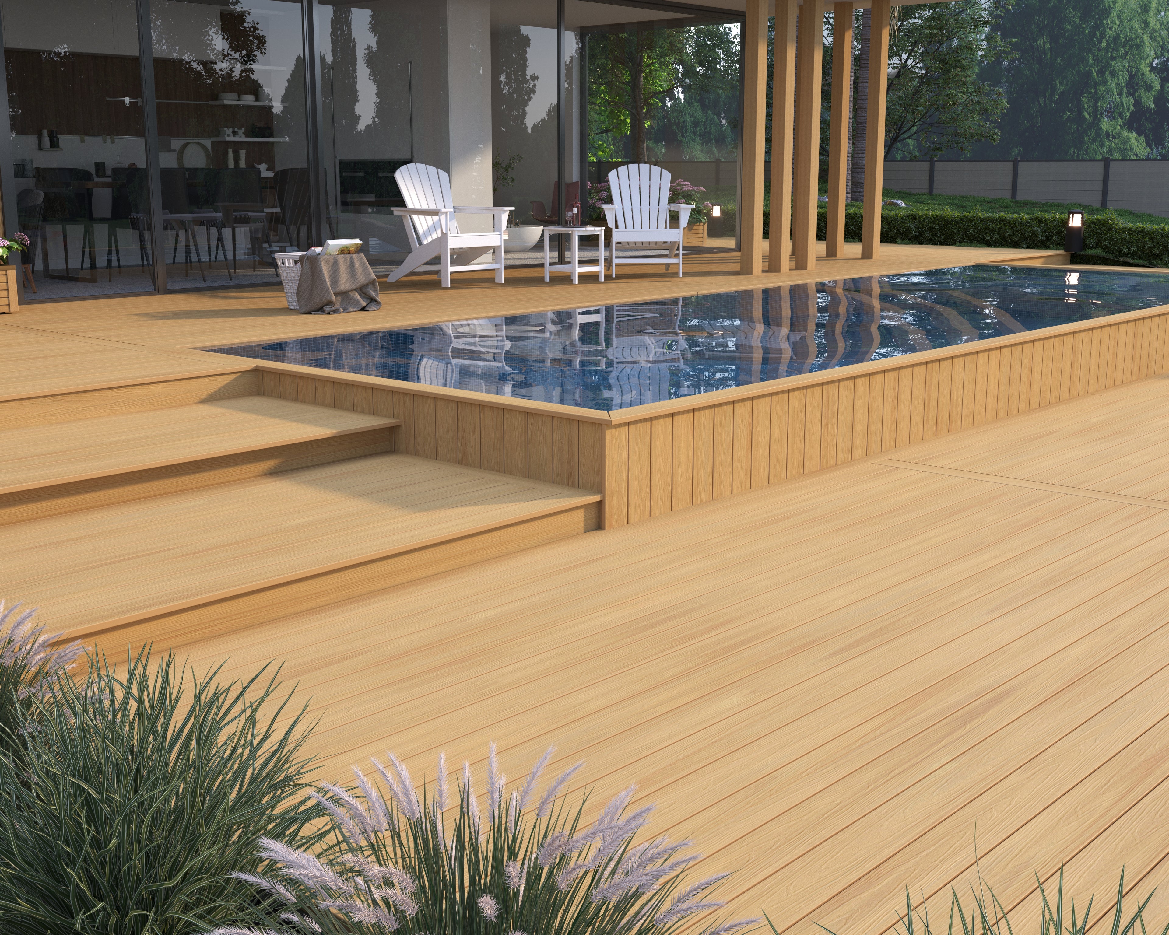 WPC Terrassendiele Deluxe – Premium Diele für Terrasse und Balkon