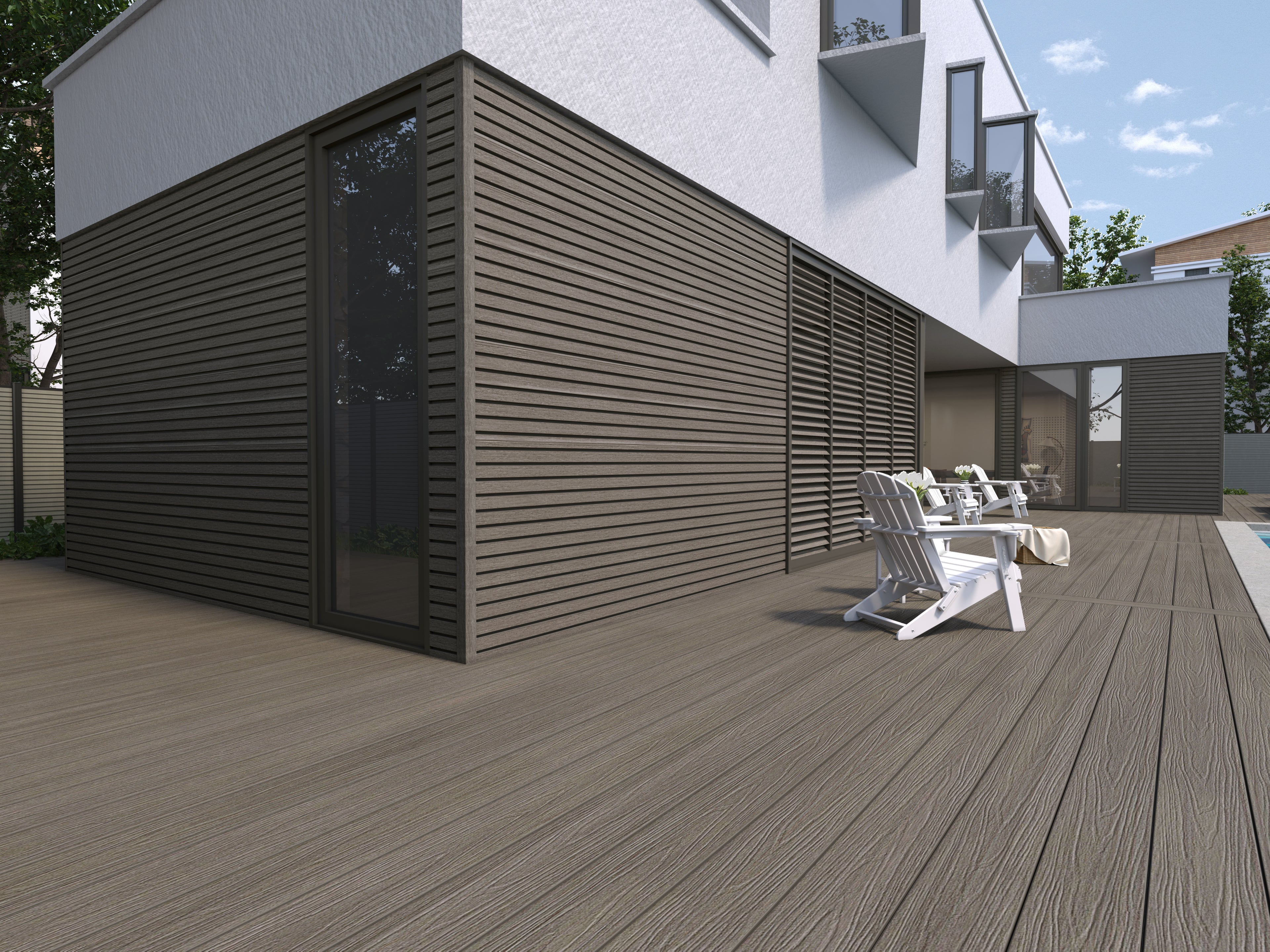 WPC Terrassendiele Gigante – Breites Format für großzügige Terrassen